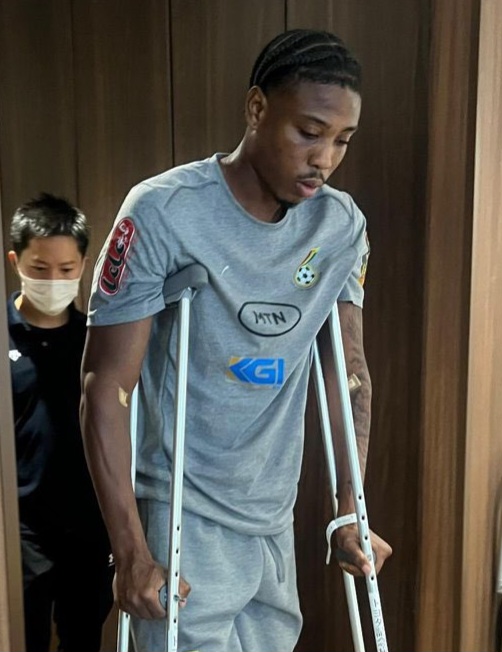 Black Stars Midfielder Francis Abu Suffers Horrific Leg Injury In Japan   
