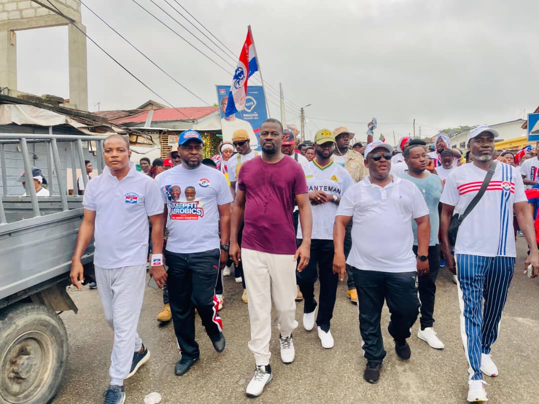 Annoh-Dompreh Lights Up Nsawam With Mega Keep Fit Walk